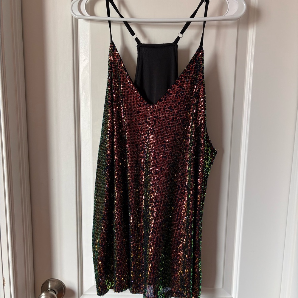 Sequin Strappy Top